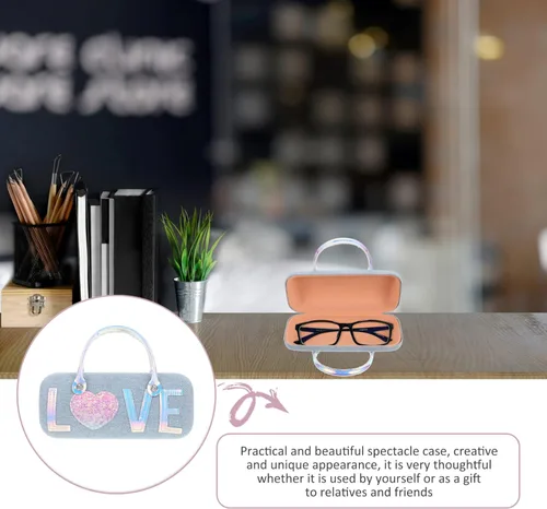 Vista 5 de Healifty Estuche para gafas de sol para niños, estuche para gafas, carcasa dura con asa