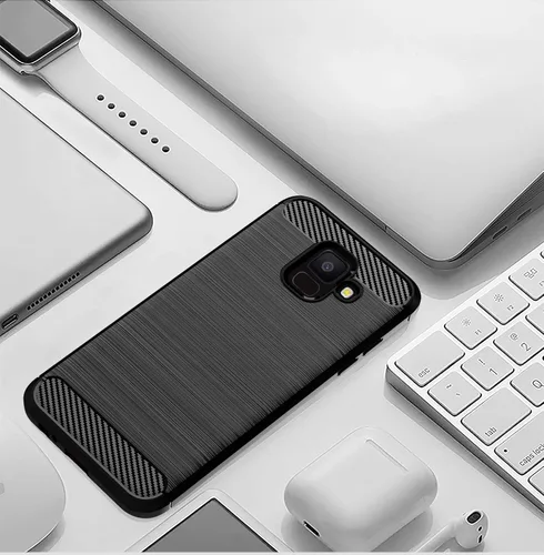 Vista 7 de Asuwish Funda de teléfono para Samsung Galaxy A6 con protector de pantalla de vidrio templado y accesorios de celda de silicona delgada y suave TPU