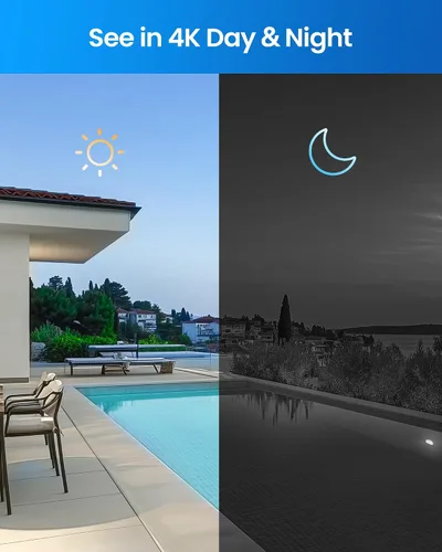 Vista 2 de ZOSI 4K PoE Sistema de cámaras de seguridad, 4 piezas 8MP Cámaras Bullet para interior y exterior con detección de personas y vehículos, conteo
