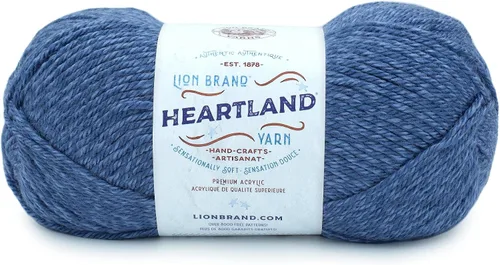 Vista 44 de Lion Brand Yarn Heartland Yarn, Hilo de Peso Medio para Tejer, Ganchillo y Manualidades, 1 Paquete, Great Smoky Mountains Grandes Montañas Humeantes