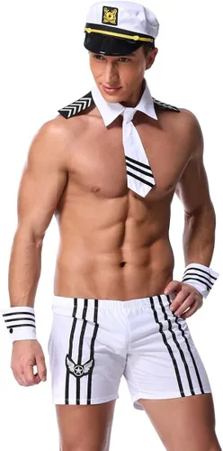 Vista 2 de QinMi Lover Traje de marinero sexy para hombre