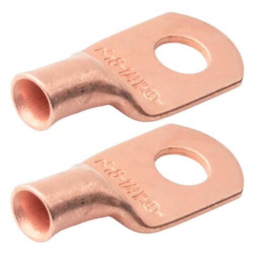 Vista 85 de SELTERM - 5 terminales de anillo resistentes para cable de batería, calibre 1/0 AWG, pernos de 1/2 pulgadas, terminales de calibre 0, ojales