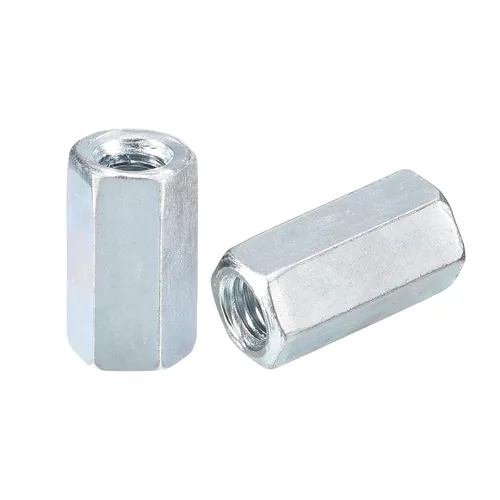 Vista 12 de uxcell Tuercas de acoplamiento M5x8x12mm - Acoplador de varilla roscada hexagonal de acero al carbono galvanizado para muebles, electrónico