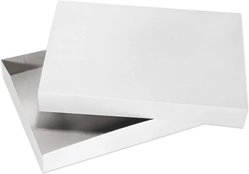Vista 5 de MOMONI Cajas de regalo blancas de alta calidad de 13 piezas con tapas de varios tamaños con batas de 4 pulgadas de profundidad, juego para envolver