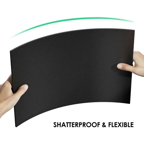 Vista 7 de Hoja de plástico ABS de 1/8 pulg. de grosor (3 mm) - 12" x 8", tablero termoplástico rígido impermeable negro para letreros, manualidades, proyectos