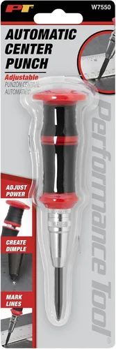 Vista 6 de Performance Tool Punzón central automático W7550 HD - Herramienta precisa y duradera para marcar y perforar materiales, negro