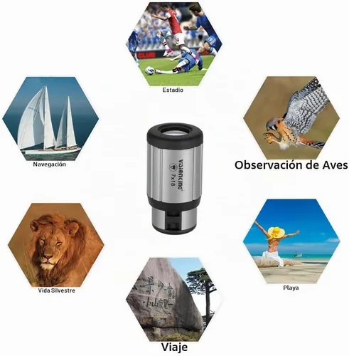 Vista 2 de Lixada Mini monocular monocular compacto alcance del bolsillo del telescopio ultraligero 18