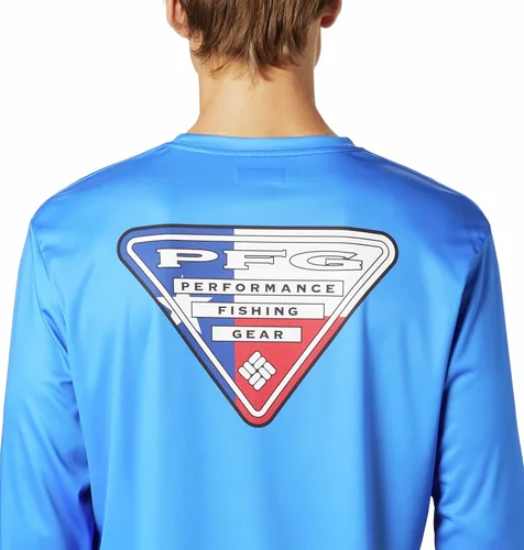 Vista 3 de Columbia Terminal Tackle PFG State Triangle LS para hombre