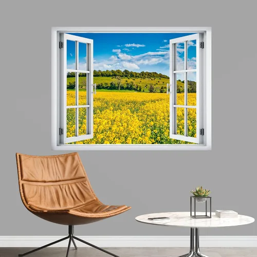 Vista 11 de IDEA4WALL Murales de pared para dormitorio, vista de ventana falsa, bosque, papel tapiz extraíble, calcomanías de pared para despegar y pegar, 24 x