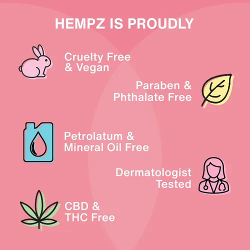 Vista 7 de Hempz Crema hidratante corporal herbal, blanco perla, coco fresco/sandía, 2.25 onzas