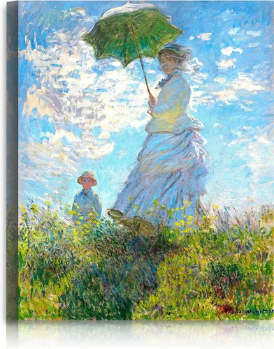Vista 23 de A&T ARTWORK Antibes Seen from The Salis Gardens de Claude Monet Las Obras de Arte Clásico Mundial Reproducciones, Impresiones de Arte en Lienzo