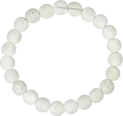Vista 31 de Amazing Gemstone Crystal Bracelet for Women Men's Gifts - Protection Healing Crystal Bracelet - 8mm Gemstone Beaded Stretchable Bracelet Pulseras