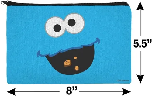 Vista 4 de GRAPHICS & MORE Bolsa organizadora para lápices con diseño de monstruo de galletas de Barrio Sésamo