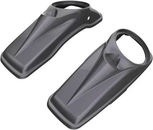 Vista 81 de Tapas para bocinas de motocicleta aptas para 2014+ Harley Touring Hard Saddle Bags - Whisky ámbar, 8 pulgadas Amber Whiskey
