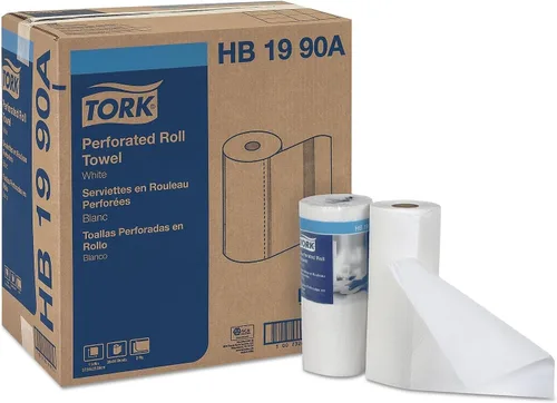 Vista 2 de Tork HB1990A - Toalla perforada de 2 capas, color blanco