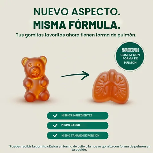 Vista 2 de Betterbrand - Gomitas de gordolobo de apoyo respiratorio, 2000 mg, sabor a pera