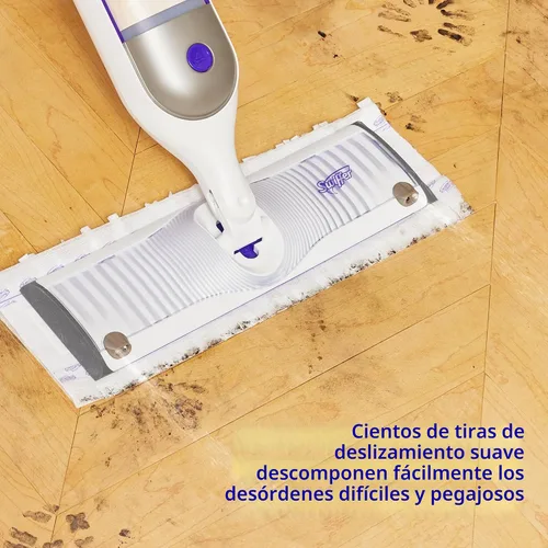 Vista 5 de Swiffer PowerMop - Recambios de almohadilla de trapeador de madera para limpieza de pisos, 11