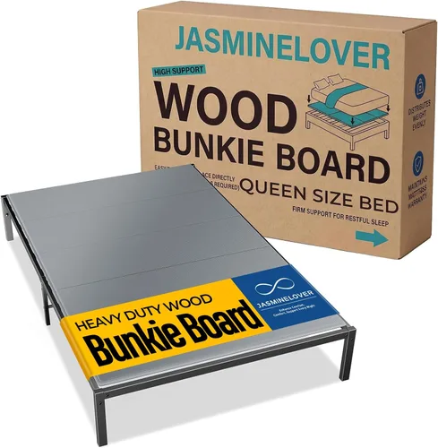 Vista 9 de Bunkie Board - Tabla de cama de madera reforzada para debajo del colchón, tamaño individual de 38 x 75 pulgadas