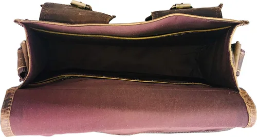 Vista 5 de Ruzioon - Bolso cruzado de piel de búfalo para mujer, bolso de hombro para mujer, bolso de viaje de cuero genuino (12 x 10 x 4 pulgadas), Beige