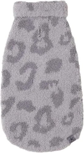 Vista 9 de Barefoot Dreams® CozyChic® - Suéter para mascotas Barefoot in the Wild, color crema, talla XS Crema/Piedra