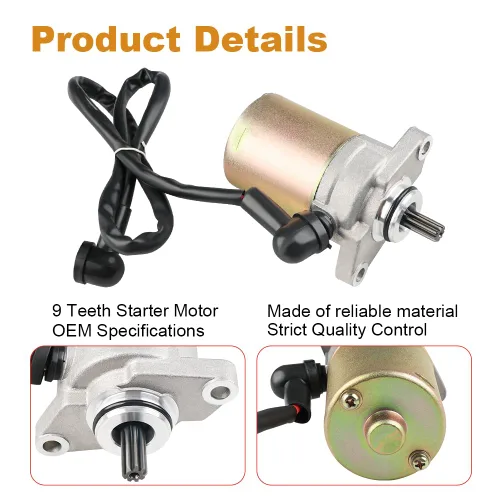 Vista 5 de WATERWICH Motor de arranque compatible con Can-Am DS70 DS90 2010-2013/2016-2018 DS70 Mini 2014-2015 DS90 Mini 2014-2015 para V31200DGF000