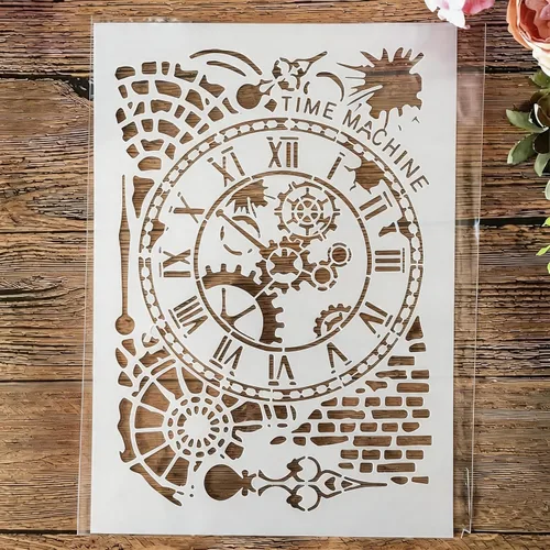 Vista 15 de TIAMECH Plantilla de alas reutilizables A4 para pintar, par de plantillas de capas de corazón de ala de ángel, arte de pared, muebles de madera