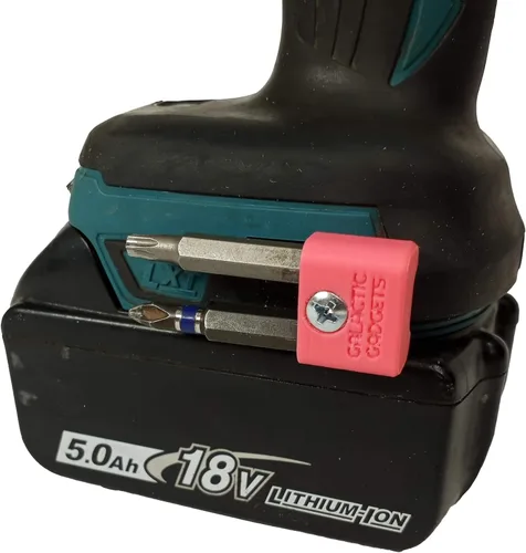 Vista 9 de Soporte magnético para brocas Makita de 18 V y destornillador de impacto, montaje lateral, imanes fuertes, diseño de perfil bajo - Galactic Gadgets