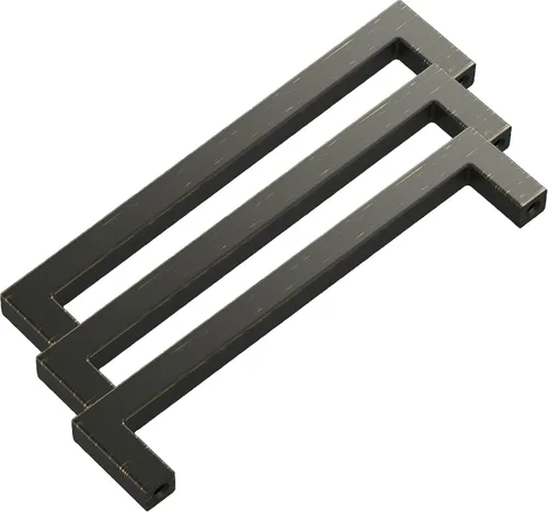 Vista 69 de Hickory Hardware - HH075326-BGB - Manija de la colección Skylight, 3 pulgadas de centro a centro, latón dorado cepillado.