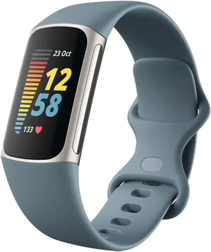 Vista 4 de Fitbit Charge 5 - Rastreador de actividad física avanzado con GPS, frecuencia cardíaca, sueño y salud, paquete de energía con adaptador
