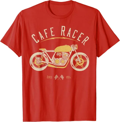 Vista 77 de Camiseta Cafe Racer - Old School - Camiseta de motocicleta vintage Negro