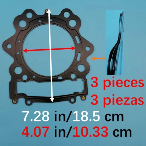 Vista 5 de Juego completo de juntas de motor de cabeza superior inferior compatible con Yamaha Raptor YFM700 YFM700R YFM700RSE YFM700RSE YFM700RSP 700 700R R