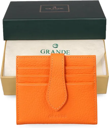 Vista 33 de Grande -3803 Cartera unisex, Azul (Iced Blue), Cartera delgada de cuero con cierre a presión pequeño