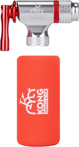 Vista 8 de Kits de inflado de CO2, compatible con válvulas Presta y Schrader, bomba de neumáticos de bicicleta de CO2 para bicicletas de montaña y carretera