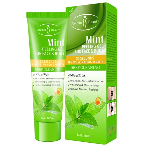 Vista 12 de AICHUN BEAUTY Peeling Gel Face Body Elimina el envejecimiento de la piel Queratina Limpieza profunda Hidratante Refresca la piel suave