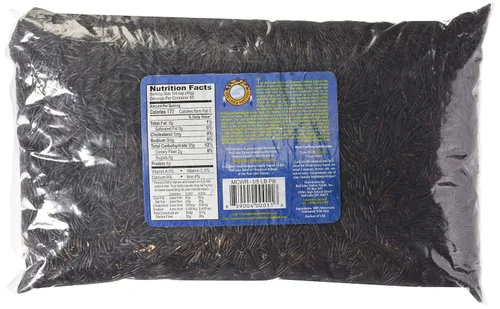 Vista 3 de Red Lake Nation Arroz silvestre cultivado de Minnesota 100% natural, 5 libras