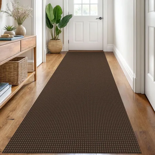 Vista 37 de KOZYFLY - Tapetes de pasillo, lavables, con respaldo de goma antideslizante, tapete de algodón para interiores, entrada, puerta trasera, habitación