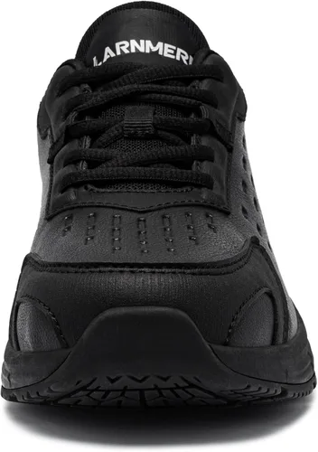 Vista 6 de LARNMERN Zapatos antideslizantes para mujer, para el servicio de alimentos, zapatos de trabajo, sin resbalones, para cocina, chef, ligeros, tenis