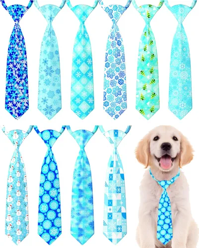 Vista 36 de PET SHOW Paquete de 10 corbatas para perros de feliz cumpleaños, XS