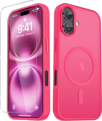 Vista 1426 de Funda para Google Pixel 10 Pro XL, cubierta magnética mate, color negro Fit for MagSafe, Screen Protector included, Shockproof Military Grade