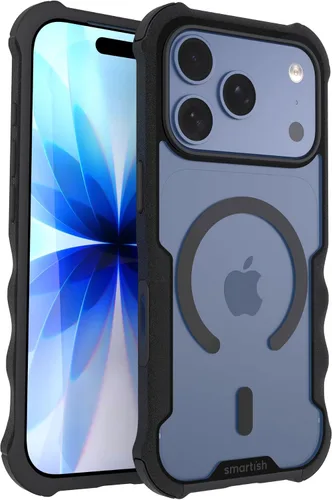 Vista 44 de Smartish® funda protectora magnética para iPhone 14 - Funda Gripzilla compatible con MagSafe [Resistente + Dura] Funda blindada de agarre pesado