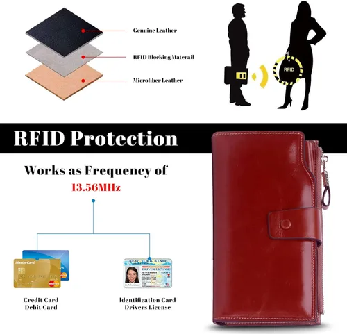 Vista 4 de Billeteras con múltiples ranuras para tarjetas con muchas ranuras para tarjetas con muchas ranuras para tarjetas para mujeres, carteras