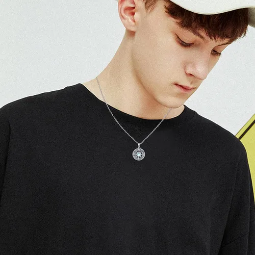 Vista 2 de TUGHRA S925 Sterling Silver Pendant Necklaces for Women Moonstone Necklaces Dainty Moonstone Necklace Jewelry Gifts for Her Women Teen Girls