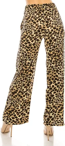 Vista 14 de Pantalones Palazzo para mujer, pantalones culottes sólidos y a rayas