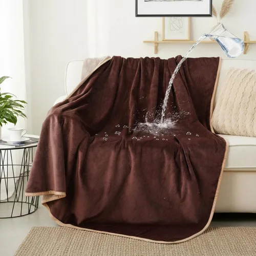 Vista 16 de Mantas impermeables para mascotas, manta de 30 x 40 pulgadas para gatos de interior, protector suave y esponjoso para sofá, coche y cama, manta