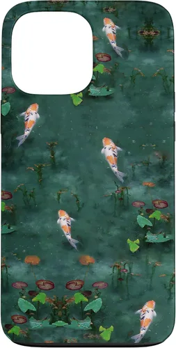Vista 24 de Emerald Green Majestic Zen Water Garden Japanese Koi Fish Case for iPhone 17