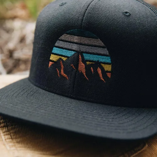 Vista 7 de Rustic Bigfoot Trucker Cap - Men's Pre Curved Baseball Cap with Mesh Back and Adjustable Snapback