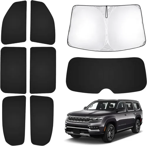 Vista 64 de T TGBROS Parasol para parabrisas para BMW X1 F48 2016 2017 2018 2019 2020 2021 2022 para ventana de automóvil, con bloqueo UV grueso y opaca