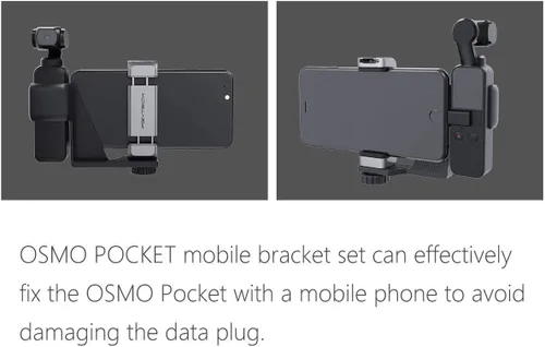 Vista 4 de Soporte para teléfono inteligente Soporte de teléfono Soporte de mano Clip para DJI para cámara de bolsillo OSMO