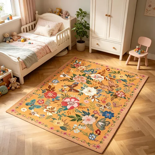 Vista 70 de UKELER Tapete antideslizante para puerta, alfombras de acento modernas para entrada, estilo romántico campestre americano, alfombras de algodón