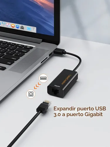 Vista 2 de Adaptador USB a Ethernet, CableCreation USB 3.0 a adaptador de red LAN
